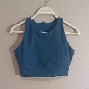 CALIA by Carrie Underwood Teal Blue Crop Athletic Sports Bra